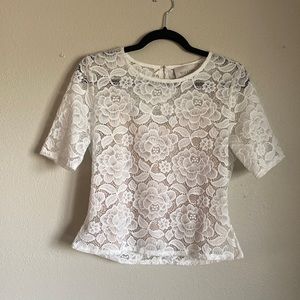 BHLDN Lace Crop Top